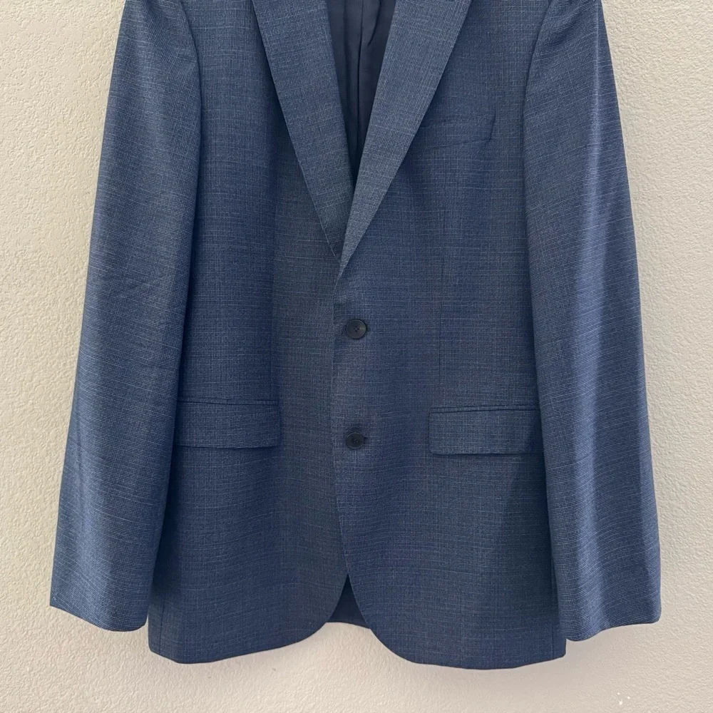Hugo Boss Phoenix Madisen Men's Suit Two Piece Blue Comfort Fit 100% Wool 40L - Picture 8 of 16